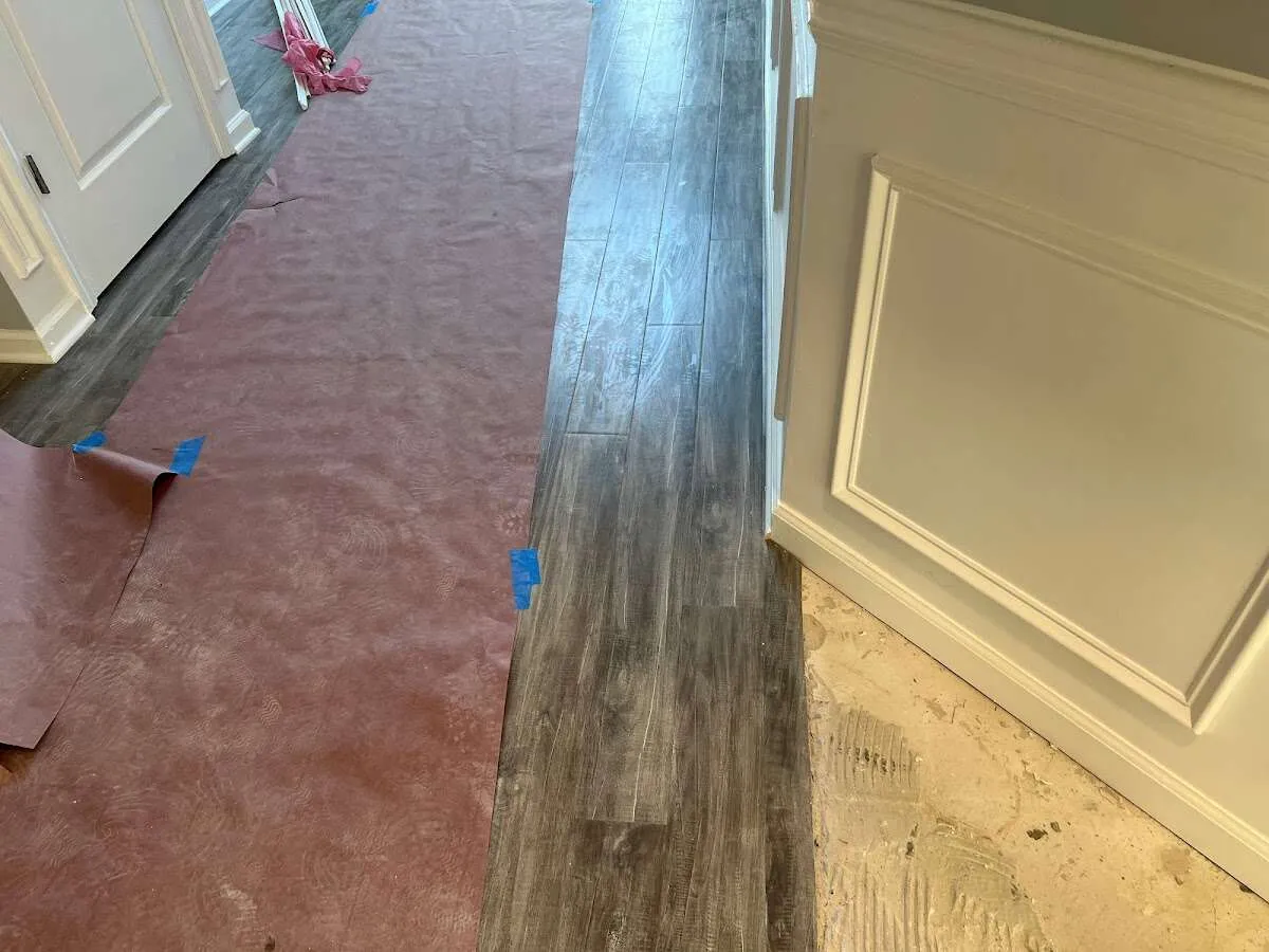 Completed marble shower restoration in Dedham